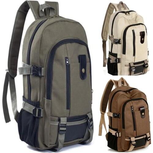 Unisex Outdoor Sport Military Tactical climbing Bag Fashion Simple Double-Shoulder Canvas Backpack Schoolbag Hot Travel Bag