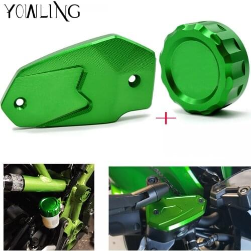 Z800 Z900 Cylinder Rear Fuel Brake Fluid Reservoir Cover Tank Cap Cylinder For Kawasaki Z900 z800 2013 2014 2015 2016 2017
