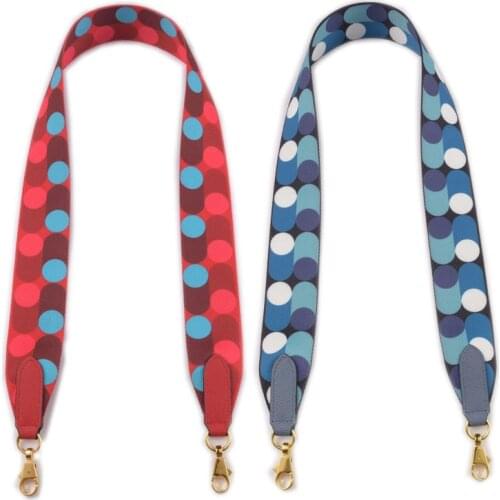 Luxury Women Handbag Designer Canvas Fashion Brand Lady Bags fabric Shoulder Bag Strap replacement customize Length dots STP284