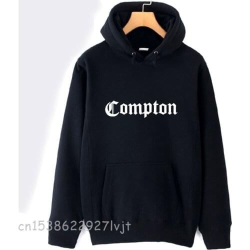 Girls Woman Hoodies Compton Gothic font Hip Hop Rap Couple Clothes Autumn Winter Fleece