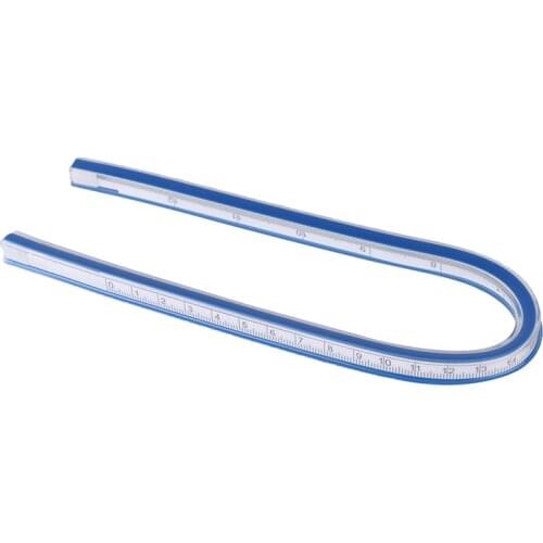 1pc 30cm Flexible Curve Rulers Drafting Drawing Measure Tool Soft Plastic Tape
