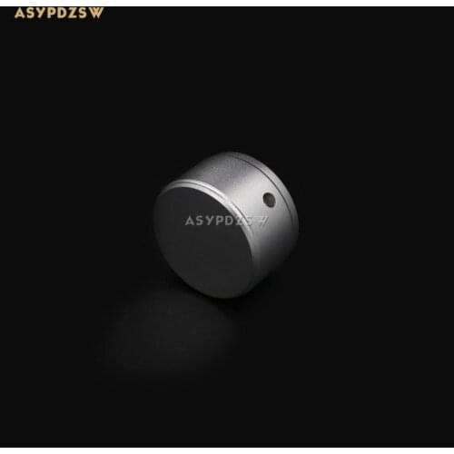 1 PCS Full aluminum Sandblasted silver 38*22 Power amplifier solid Volume potentiometer knob