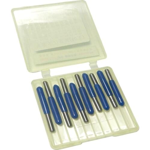 10PCS Carbide Engraving Bits PCB Board CNC Cutter 3.175mm 10 20 30 Degree Engraving Cutters CNC Router Tool for Wood Plastics