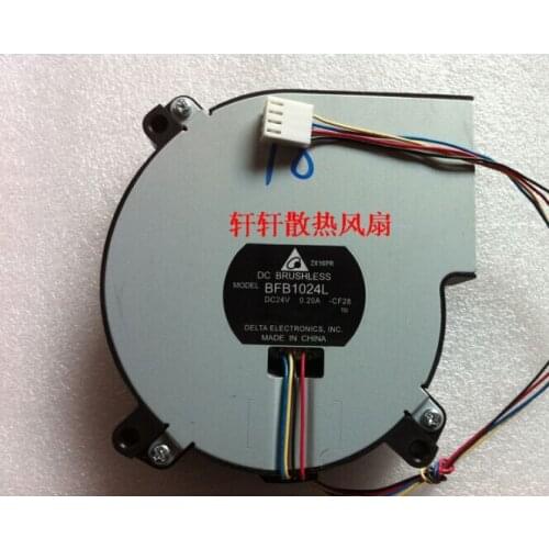 10CM 10025 100*100*25mm 24V 0.20A BFB1024L 4 wire double bearing turbo blower fan