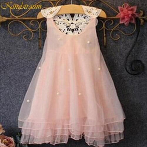 2020 Baby Girl Dress Kindstraum Vestidos Kids Lace Flower Summer Party Princess Dresses baby girl Clothes 3-8 Y DC033