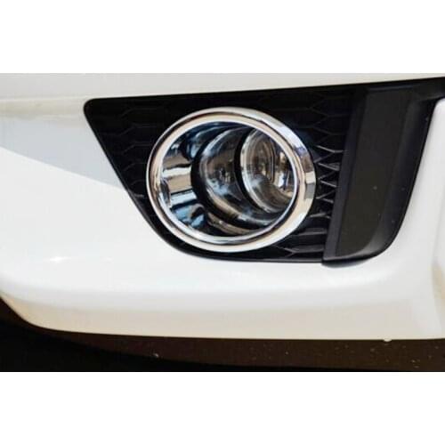 ABS Chrome For Honda FIT JAZZ accessories 2015 2016 car styling Car front fog lamp light frame cover trim