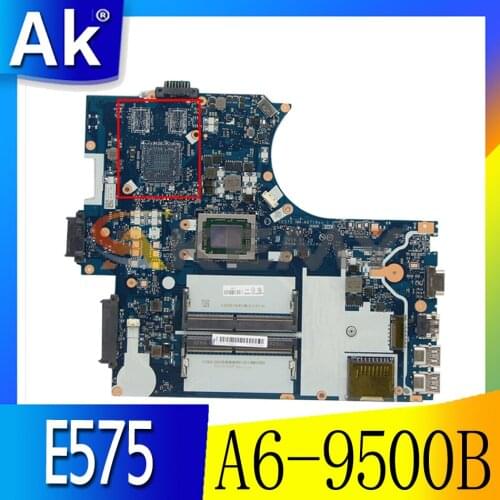 Akemy For Lenovo ThinkPad E575 Laptop Motherboard Brand New CE575 NM-A871 CPU A6-9500B DDR4 100% Test Work FRU 01HW709 01HW710