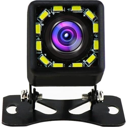 Ossuret car Rear View Camera Universal 12 LED Night Vision Backup Parking Reverse Camera Waterproof 170Wide Angle HD Color Image