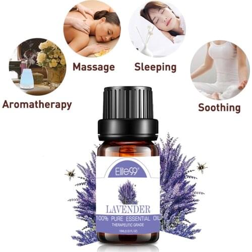 Elite99 10ml Lavender Essential Oil for Relieve Stress Tea Tree Sandalwood Frankincense Massage Aromatherapy Diffusers Oils