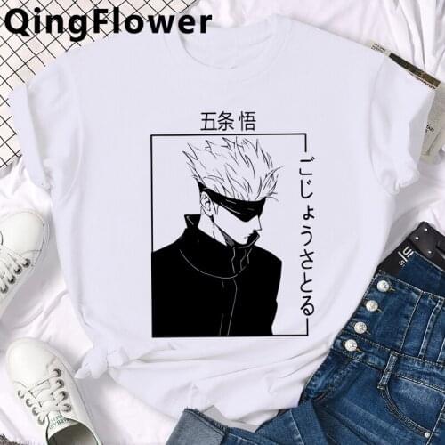 Anime Jujutsu Kaisen Yuji Itadori t-shirt tshirt male couple grunge casual top tees harajuku kawaii vintage