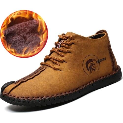 Sports man sneakers 2021 new men running shoes winter shoes men comfortable plus velvet warm lace up men shoes winter sneakers