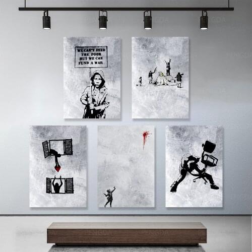 Wall Art Canvas Minimalist Home Decor Graffiti Painting HD Print Abstract Modern Posters Nordic Modular Pictures For Living Room