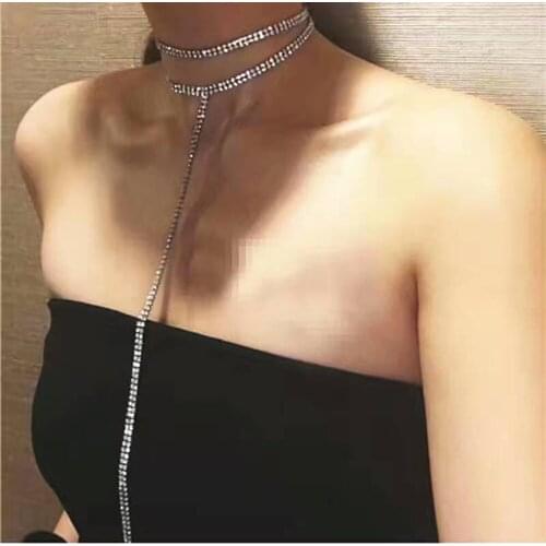2021 NEW Selling Rhinestone Choker Luxury Chokers Collar Chocker Chunky Y Necklace Women Jewelry Accessories Gifts