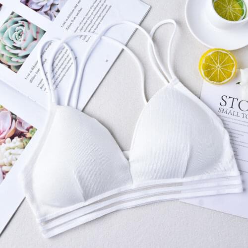 New style of beautiful back cross back fish silk wrapped breast duster sweet cushion suspender vest push up bra lingerie