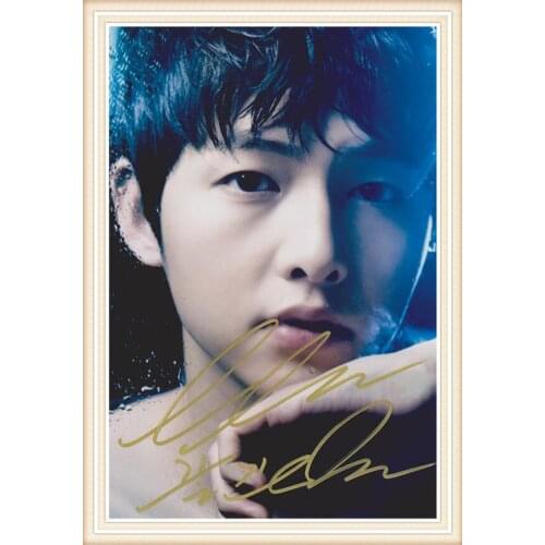 Song Joongki Song Joong Ki autographed photo Descendants of the sun 4*6 inches collection freeshipping 03.2016 06