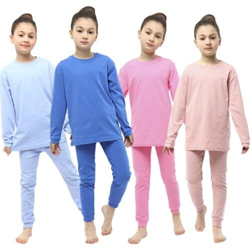 Baby Girl Pajamas Kids Pyjamas Boys Sleepwear Children Top Pants 2pcs Suits Solid Clothing Sets Kids Homewear Nightwear 2021