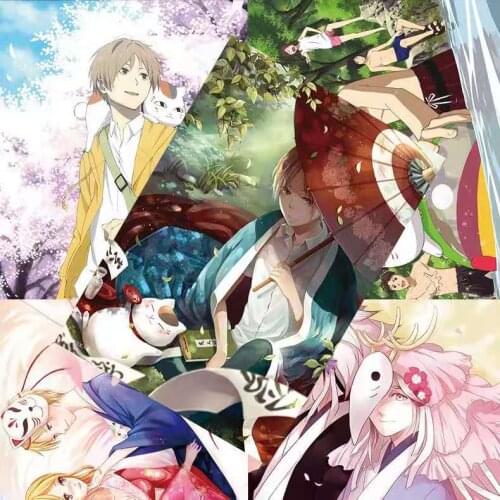 8pcs/set Anime Natsume Yuujin-chou Posters Included 8 Different Pictures HD Print Wall Poster 42X29CM