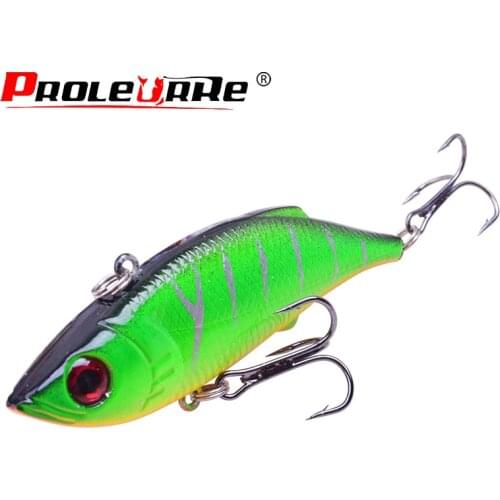 Proleurre Winter Fishing Lure 7.5cm 9.5g Vib Lures Artificial Hard Bait Hooks winter Fish Wobbler Crankbait Pesca fishing Tackle