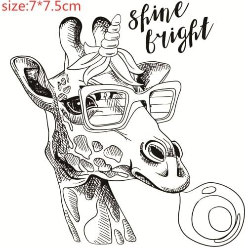 9x6 giraffe animal Transparent Silicone Rubber Stamp and metal die Sheet Cling Scrapbooking DIY Cute Pattern Photo Album Stamp