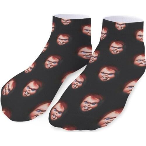 Chucky Socks Pictures Colorful Socks Anti Skid Fitness Schoolgirl Large Chemical Fiber Socks