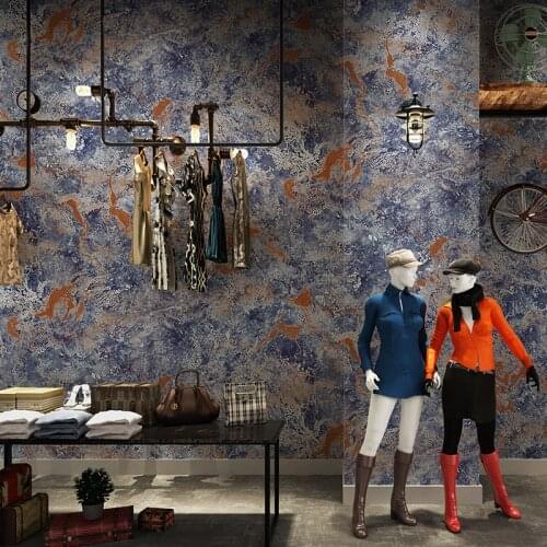 Retro Imitation Marble Diatom Mud Gray Wallpaper Waterproof Clothing Shop Restaurant Living Room Bedroom TV Backdrop Wall Paper