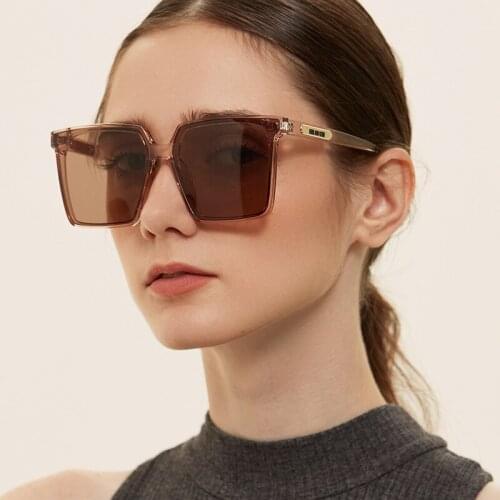 Sexy Big Square Sunglasses Women Retro Fashion Mirror Black Shade Sun Glasses For Ladies Eyewear UV400