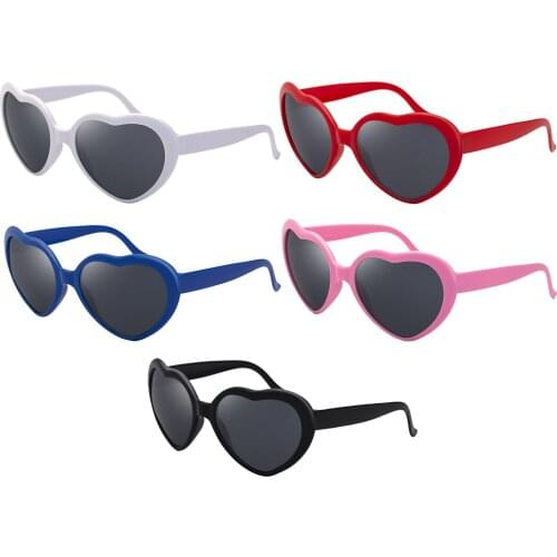 Special Effects Love Heart Shaped Sunglasses for Women Vintage Cat Eye Style Retro Glasses