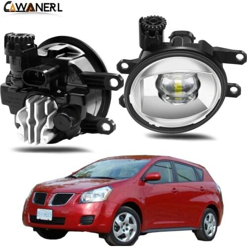 Fog Light Assembly H11 Car Right + Left Side LED Lens Fog Lamp Daytime Running Light 8000LM 12V For Pontiac Vibe 2008 2009 2010
