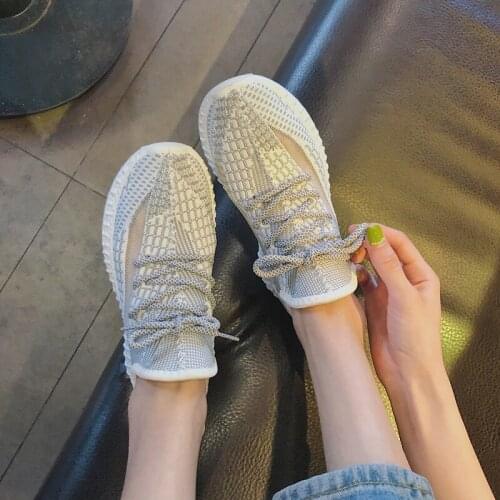 2020 Flying Weave Women Sneakers Snake Skin Platform Trainers Luxury Designer Breathable Mesh Casual Shoes Woman Running Shoe