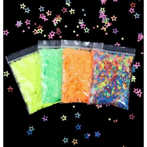 10g Hollow Star Shape Glitter Sequins Flakes Slices for Epoxy Resin Silicone Mold Clay Filling Nail Art Craft Making Accessories