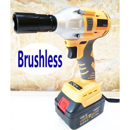 198V 18000mAh Electric Wrench Brushless Cordless Drive 380 N.M Electric Wrench Power Tools