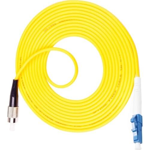 5PCS/lot FC/UPC-LC/UPC Fiber Optic Patch Cord Single Mode Optical Cable SM Single Mode Fiber Optic Jumper Patch Cord FTTH