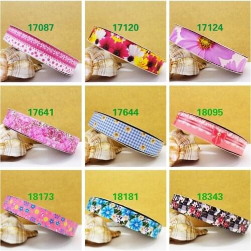 Free shipping 50 yard cartoon printed grosgrain ribbon 18343