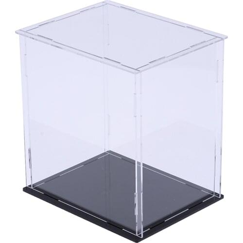 MagiDeal Diecast Toy Vehicle Accessories Parts Display Case Box Clear Acrylic Showcase for Amiibo Funko POP Doll Display
