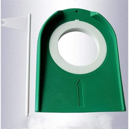 Golf Home Yard Outdoor Indoor Putting Trainer with Detachable Putting Disc With Hole Flag Putter Green Practice Aid