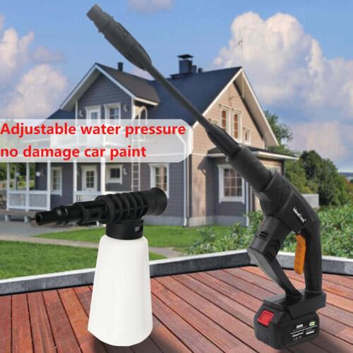 20V Wireless Electric High Presure Water Spray Gun For Car Wash High Pressure Cleaner Car Care Portable Washing Machine