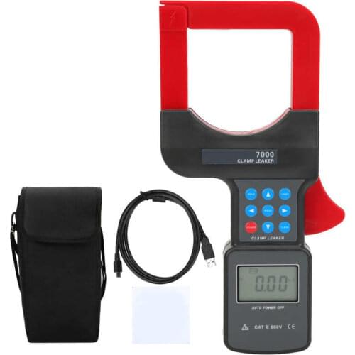 ETCR7000 Leakage Clamp Meter AC 0.00mA-2000A Portable LCD Leakage Current Tester Ammeter