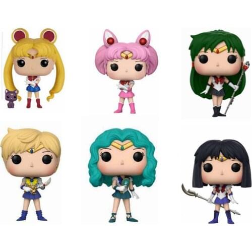 Sailor Moon Usagi 89# Bunny 295# Chenai 296# King of Heaven 297#Neptune 298# Tumei 299# Collectible Model Toys for Children