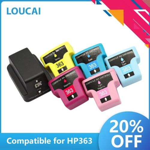 LuoCai Compatible ink cartridges For HP363 HP 363 Photosmart 3210 3210v 3210xi 3213 3310 3310xi 3313 8230 8238 8250 Printer