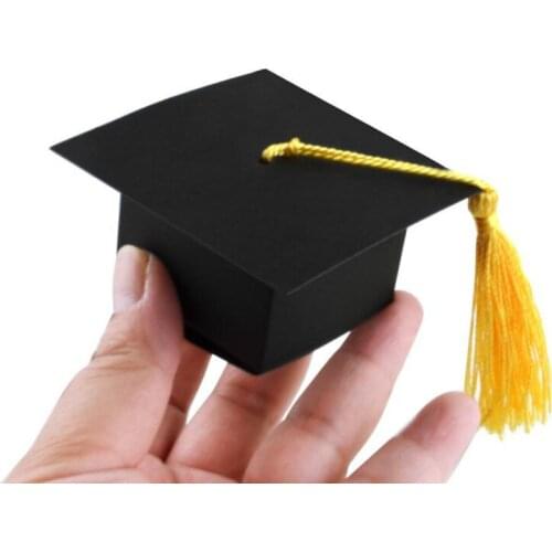 Grad Cap Candy Box Party Favors Paper Gift Bag Graduation Celebration High School College Graduation Party DIY Decoration