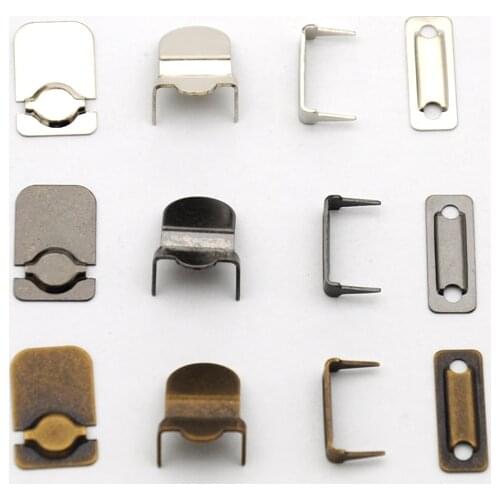 60sets Trouser hook Skirt hook 4-part trousers hooks metal brass buttons nickle,gun metra,antique brass sewing hook HE-006