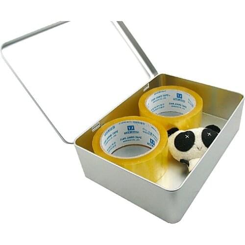 22.5*16.3*6.5cm Metal blank diy storage box, Credit card / coin / scissors / notebook / stapler / Gifts Desktop finishing tools