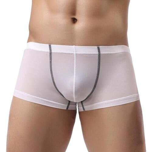 Mens Fashion Elastic Waist Breathable Bulge Pouch Underwear Sexy Briefs Soft Comfortable Underpants