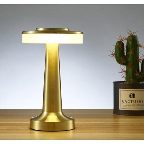 New Table Lamp Rechargeable Led Night Light for Bedroom Bar Restaurant Stand Fancy Lighting Portable Touch Sensor Desk Lamps
