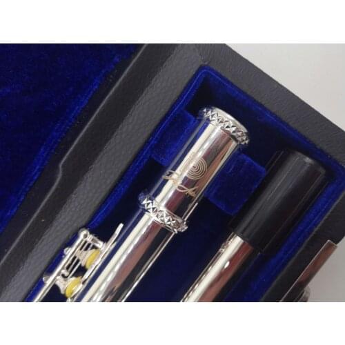 2020 New custom made logo Silver Flute Carved Floral Designs Flutes