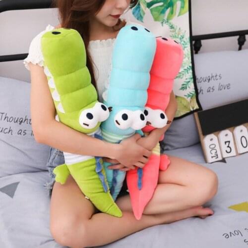 New Baby Soothing Crocodile Pillow Home Living Room Decorative Plush Toy 65cm 115cm 130cm 1pcs/pack Three Colors Soft