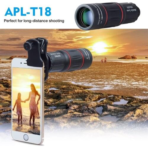 APEXEL 18X Zoom Lens Far Distance Mobile Phone Lens for Smartphone Universal iPhone Xiaomi Redmi Samsung Telefon Camera Lens