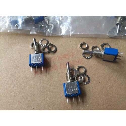 Original new 100% APEM5239 5239APR toggle switch 5239 gold-plated 3pin 3gear shake head toggle switch opening 6MM