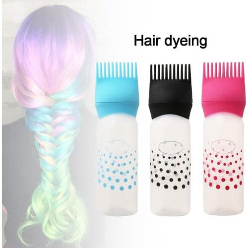 120ml Empty Hair Dye Bottle With Applicator Brush Dispensing Salon Hair Coloring Dyeing Bottles Hairdressing Styling Tool