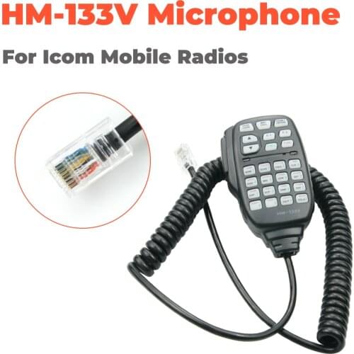 Handheld Speaker Microphone Mic HM-133V for icom Radio IC-2200H IC-V8000 IC208H IC-E208 IC-207H IC-E880